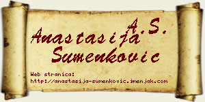 Anastasija Šumenković vizit kartica